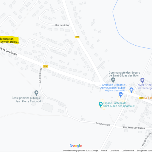 Carte terrain d'éducation - plan géographique